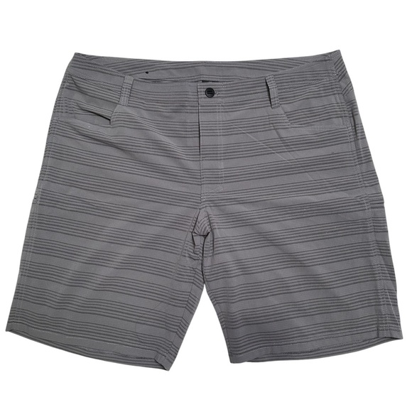 Kühl Men’s Waist 40 Gray Stripe Grizzly Upriser Short - Picture 1 of 11